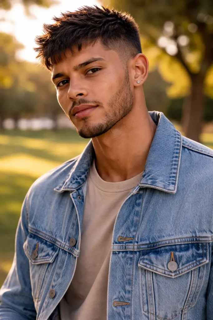 Messy Caesar with Natural Volume