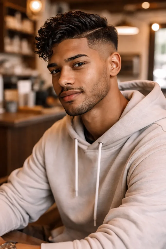 Messy Modern Comb Over