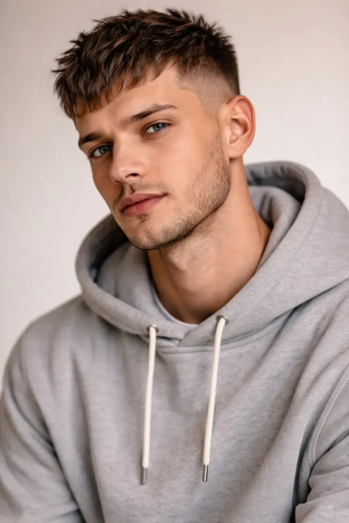 Modern Caesar with Fringe Texture