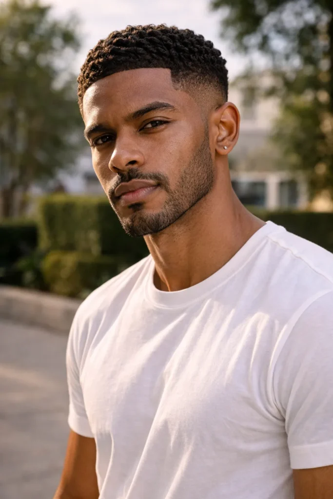 Modern Wave Fade with Extended Crown Length