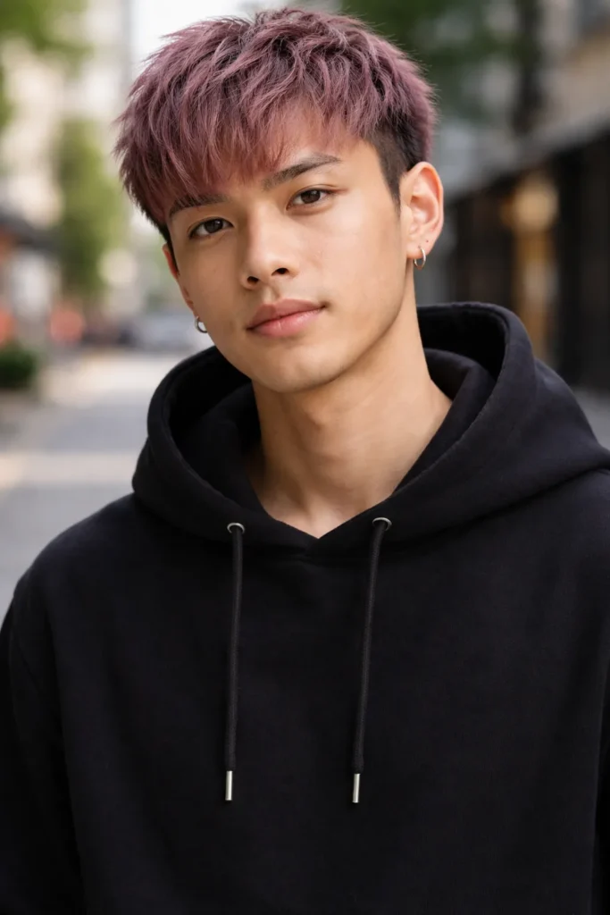 Muted Pink Fringe Cut