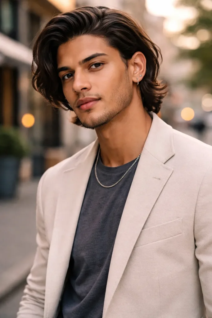 Natural Side Flow with Ear Tuck