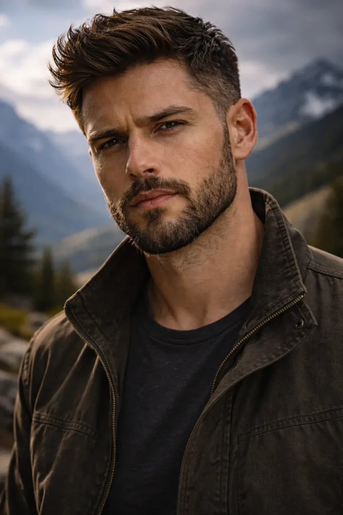 Rugged Heavy Stubble Beard