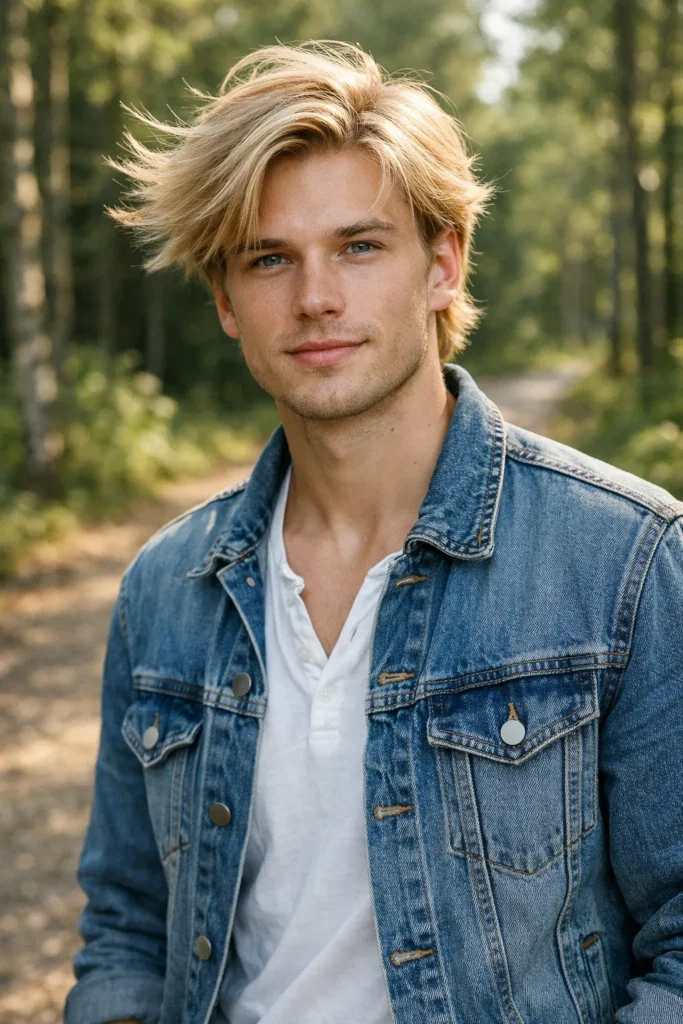 Scandinavian Light Blonde Layered Flow with Airy Texture