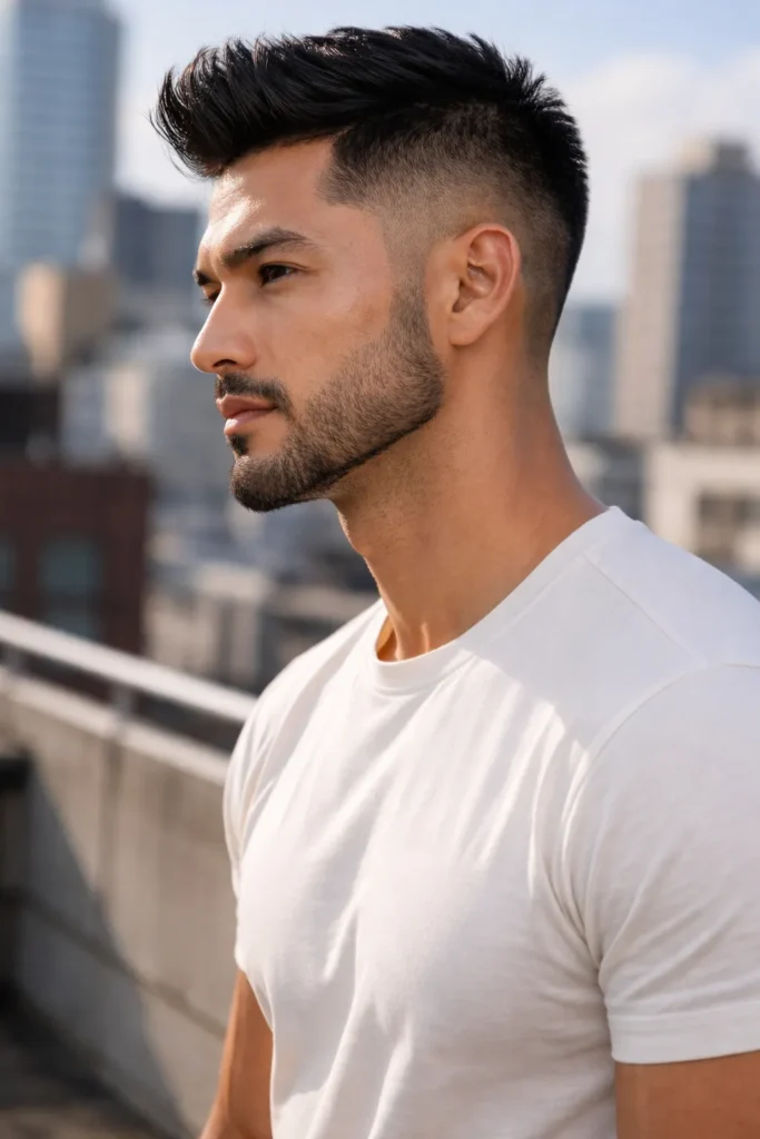  Shadow Fade Beard with Defined Jawline