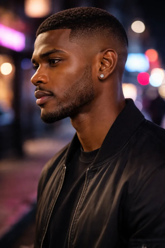 Sharp Caesar with High Skin Fade