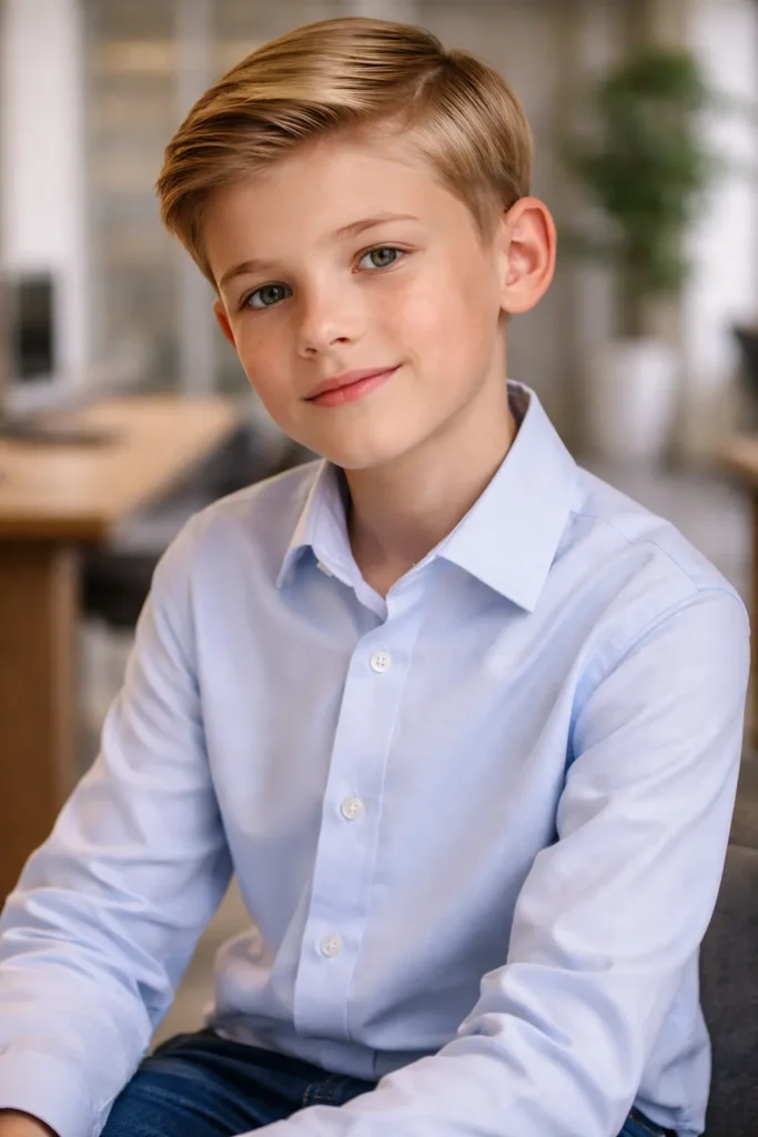 Short Comb Over with Soft Part