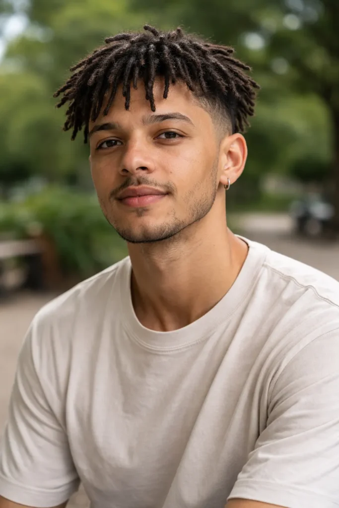 Short Loc Flow + Mid Taper Fade