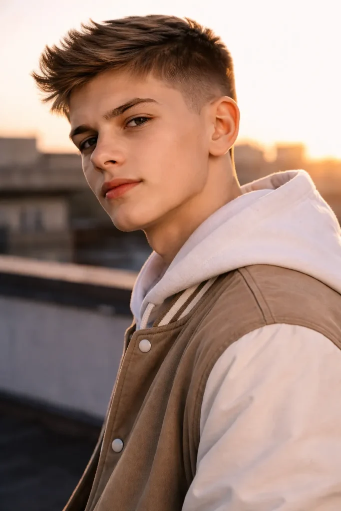 Short Quiff with Taper