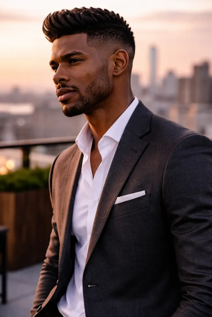 Short Quiff with Taper