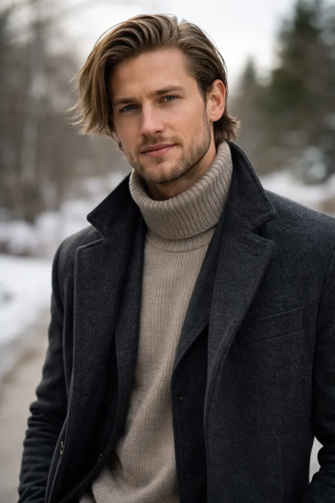 Side Swept Long Comb Over