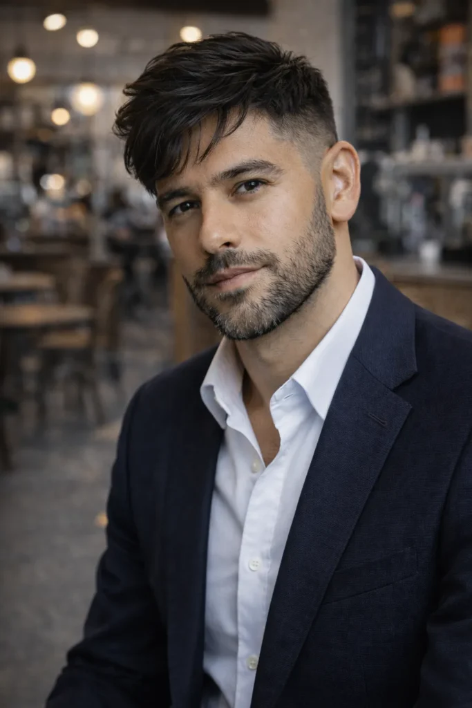 Side Swept Textured Layers with Low Fade