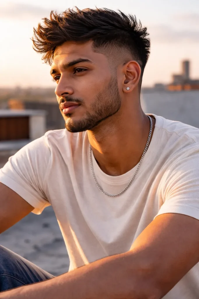 Skin Fade with Messy Top