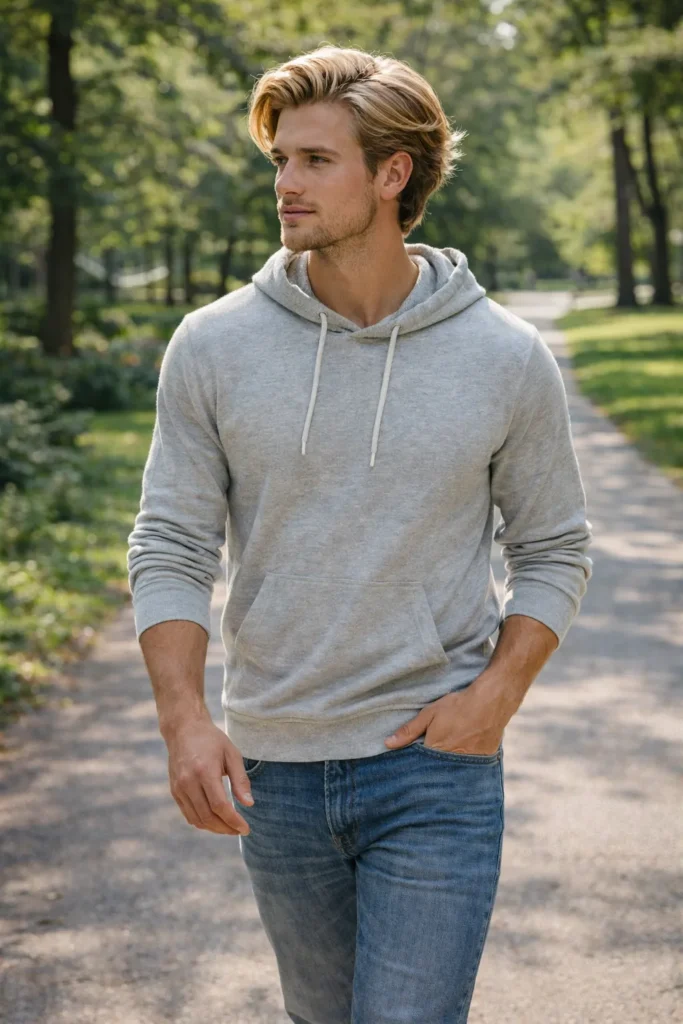 Soft Blonde Bro Flow with Natural Volume