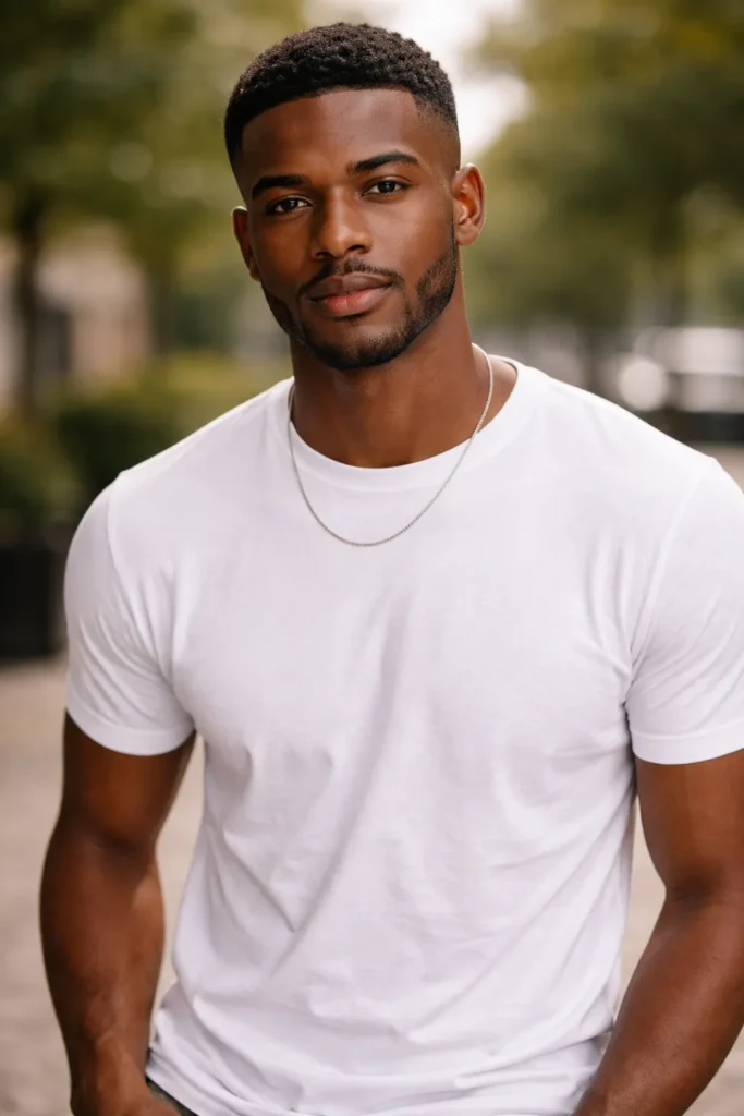 Soft Buzz Fade with Textured Top