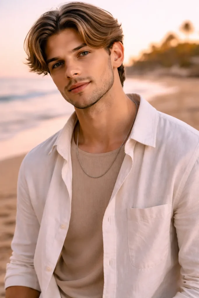 Soft Curtain Flow (Modern Middle Part)