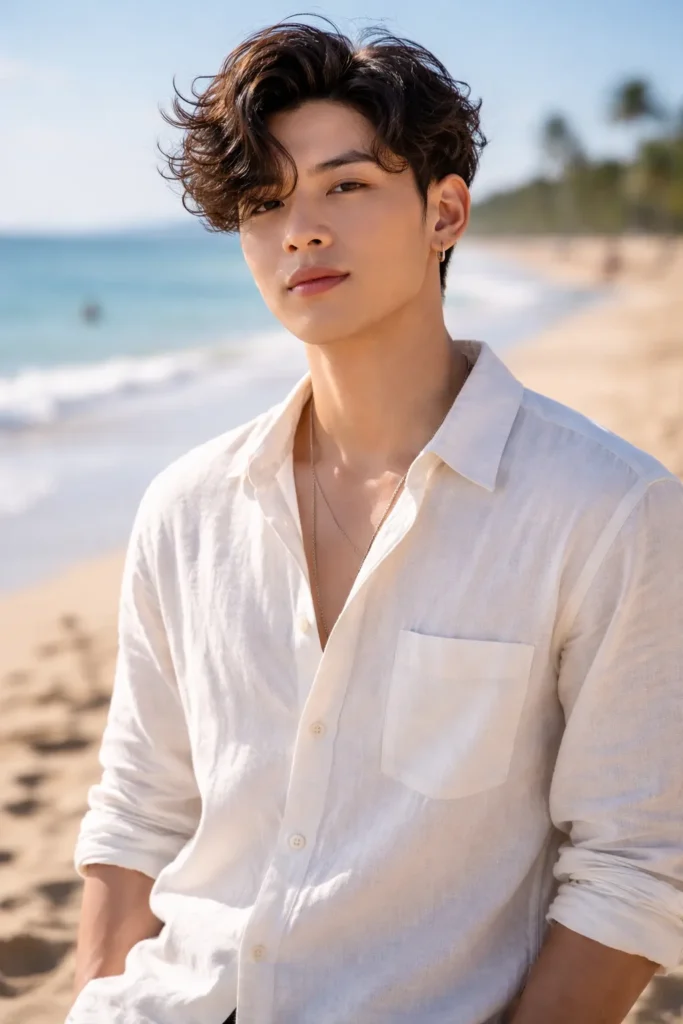 Soft Perm with Flowy Curls