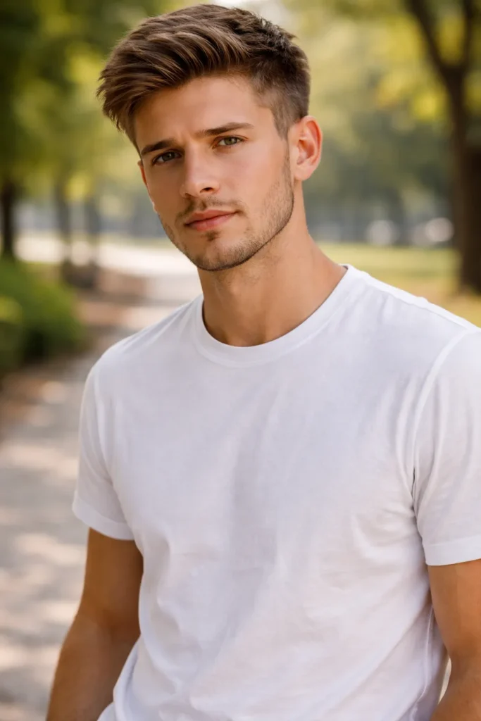 Soft Taper + Textured Crown Sweep