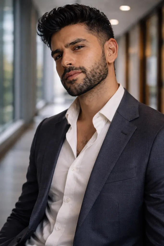 Soft Tapered Beard with Smooth Fade Blend