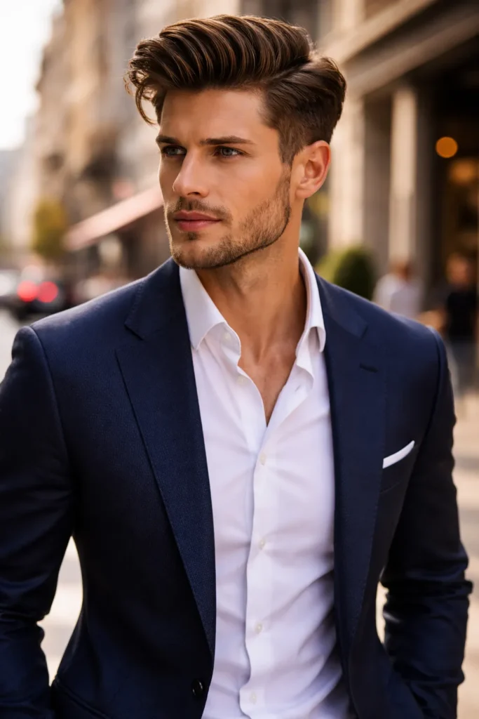 Structured Quiff Fade