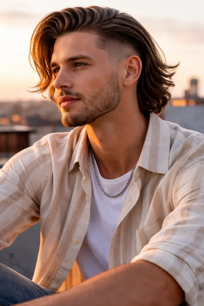 Taper Fade with Long Side Flow