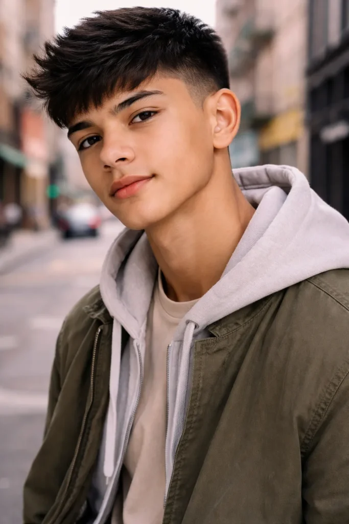 Taper Fade with Natural Top