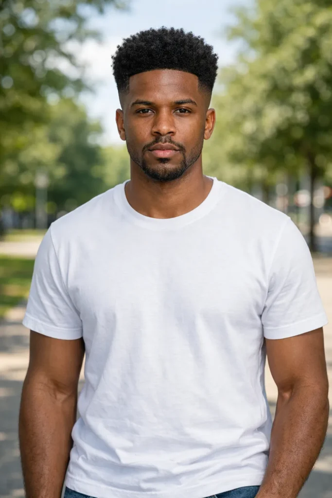 Tapered Afro with Shape Control