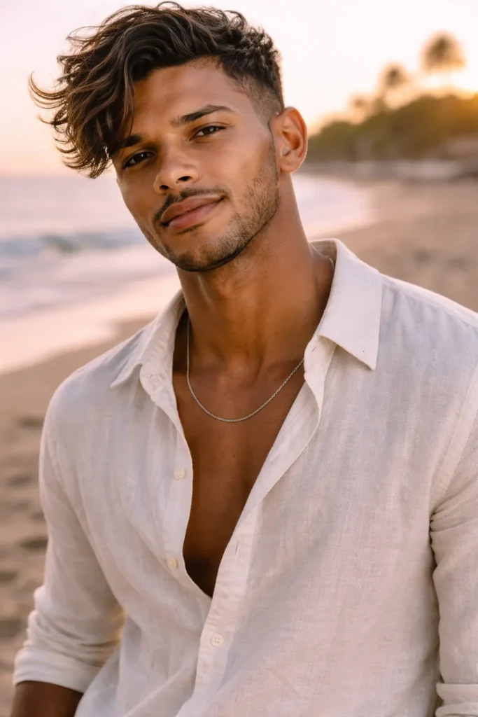 Textured Beach Sweep (Natural Volume)