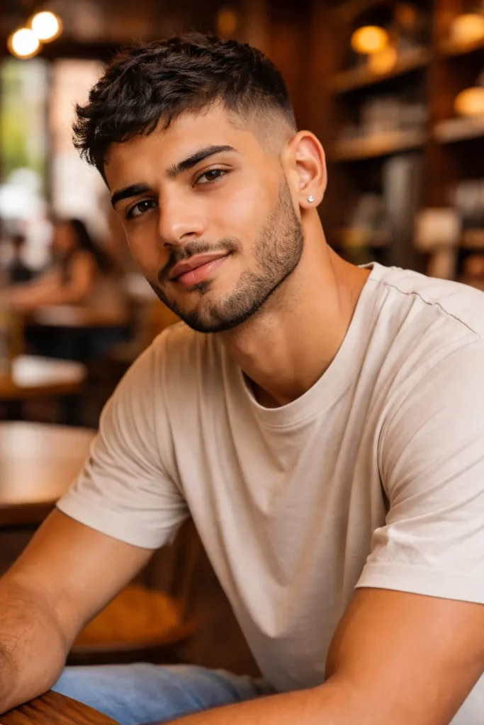Textured Crop + Light Stubble Beard