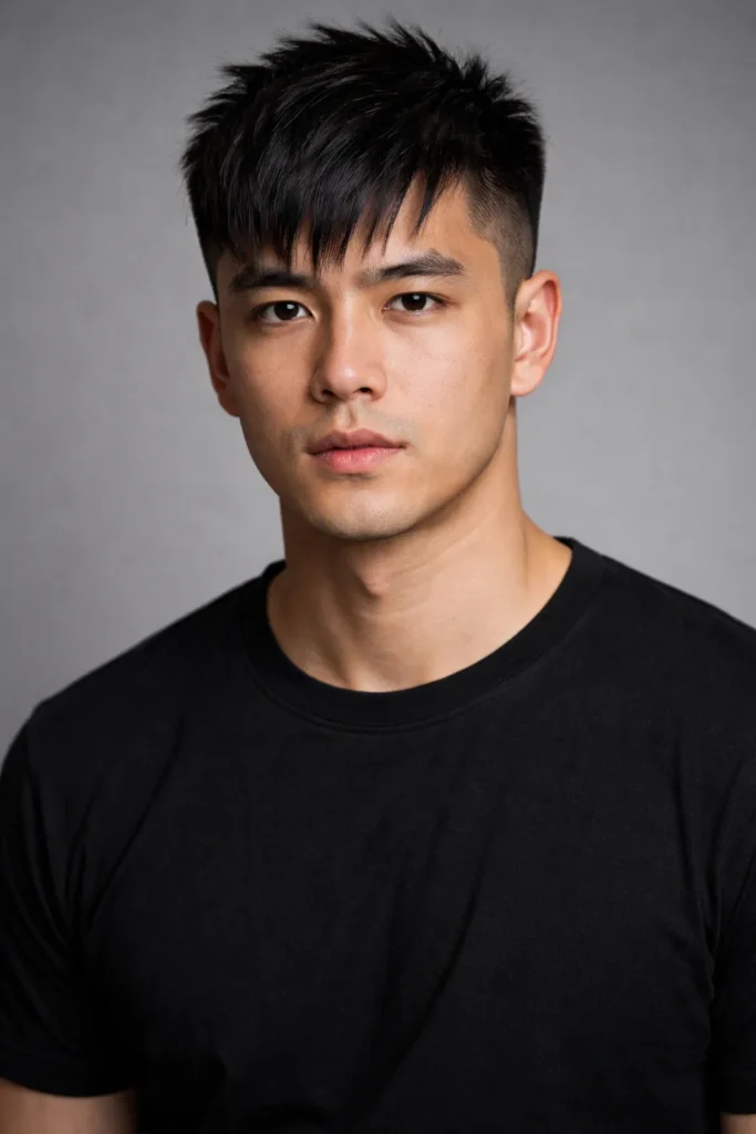 Textured Crop with Asymmetrical Fringe