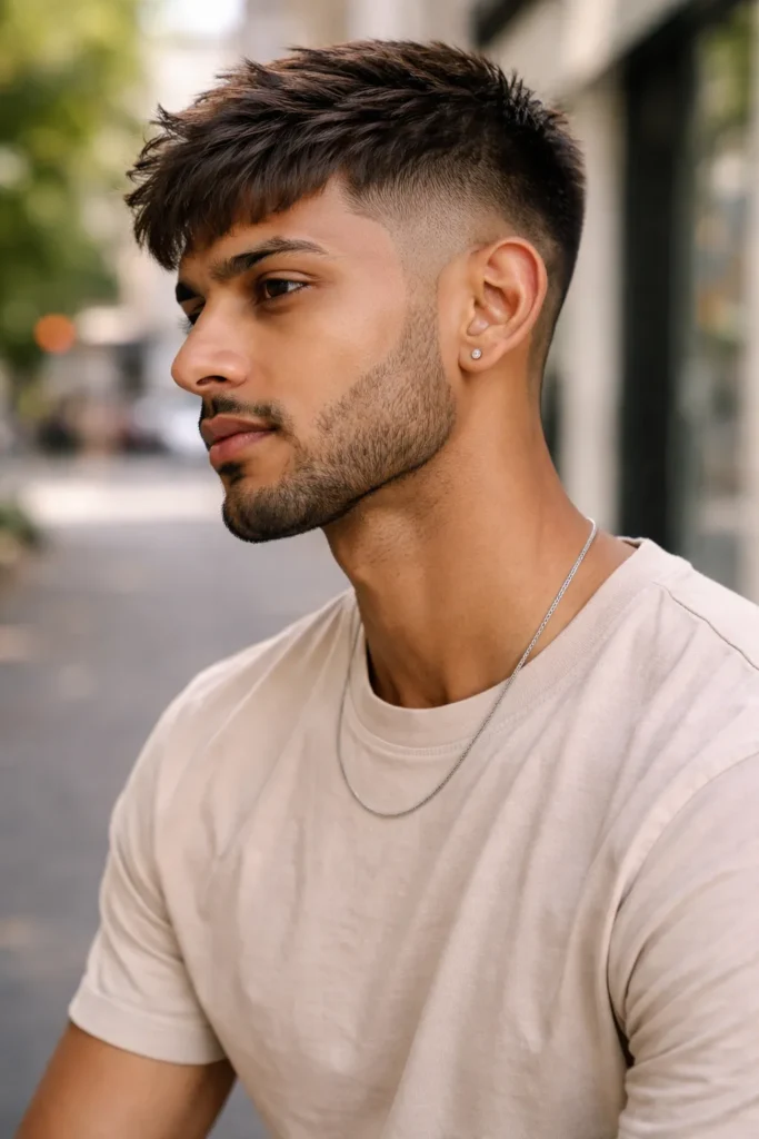 Textured Low Fade French Crop