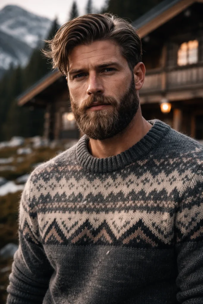 Thick Full Beard with Rugged Density