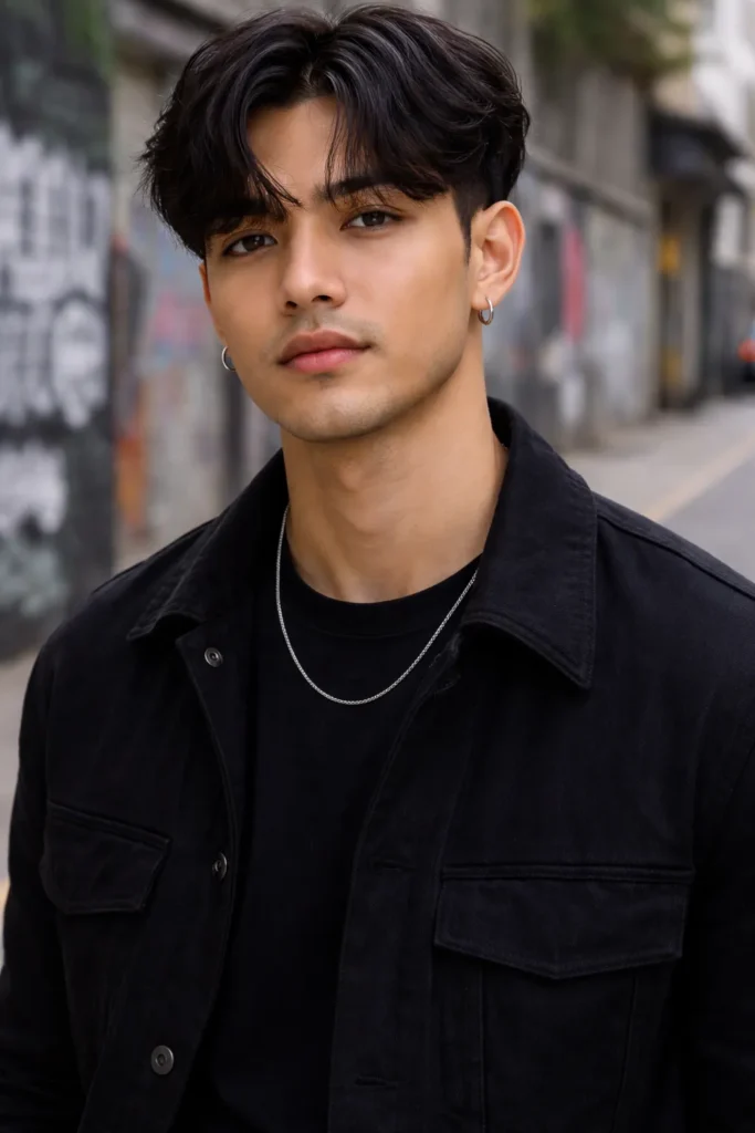 Undercut Curtain Bangs