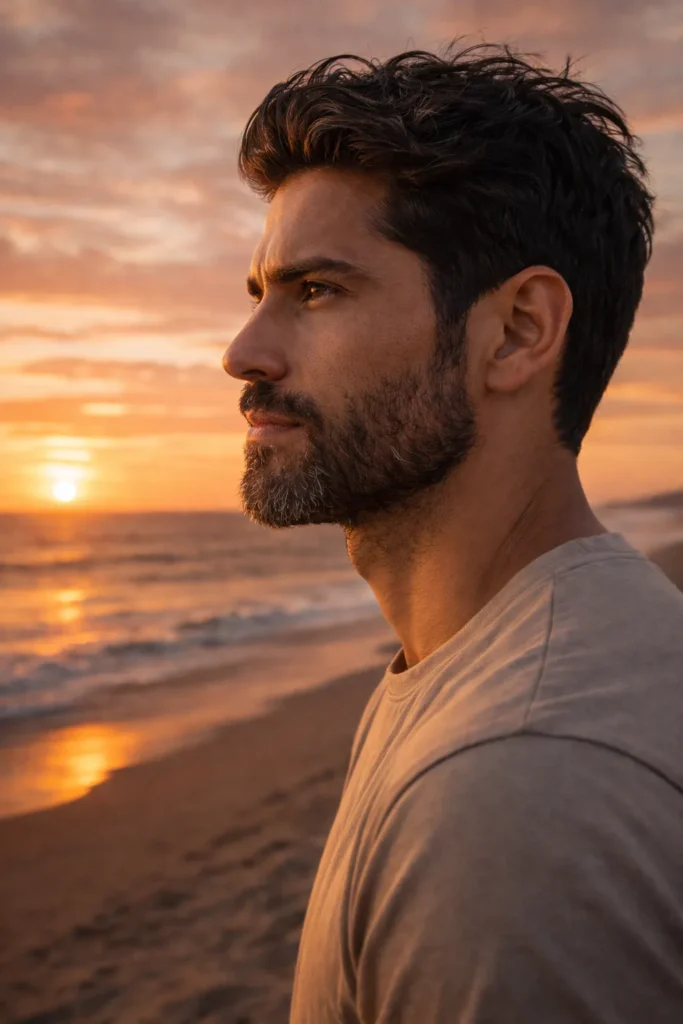 Windswept Medium Beard