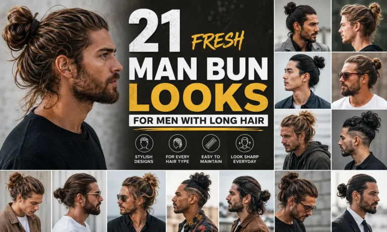 21 Fresh Man Bun Looks for Men with Long Hair