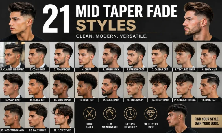 21 Mid Taper Fade Styles for Men (Clean & Modern Looks)