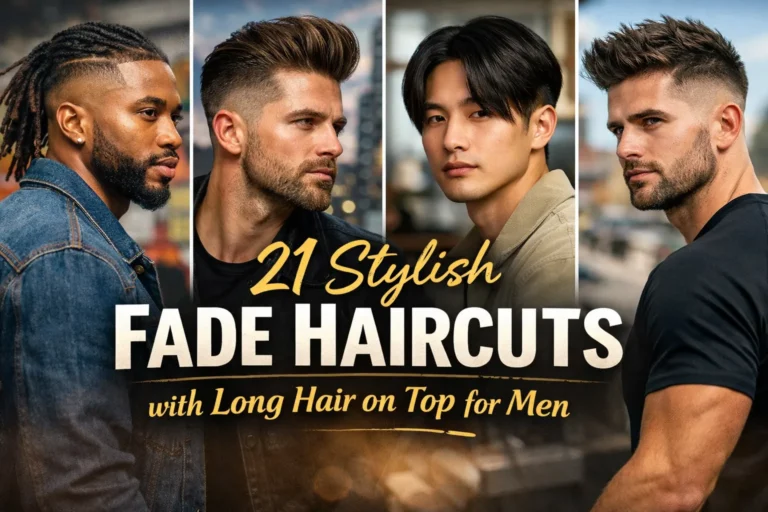 21 Stylish Fade Haircuts with Long Hair on Top for Men (2026 Guide)