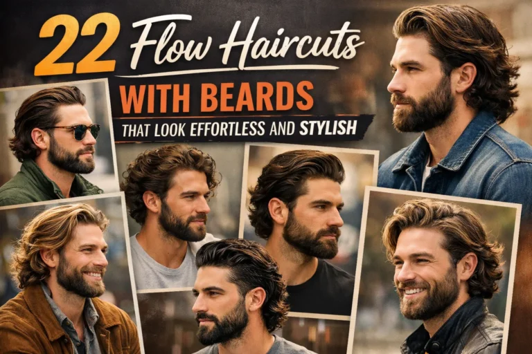 22 Flow Haircuts with Beards That Look Effortless and Stylish