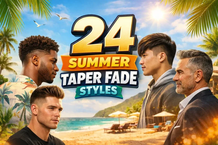 24 Trendy Summer Taper Fade Styles for Men That Stay Sharp in the Heat