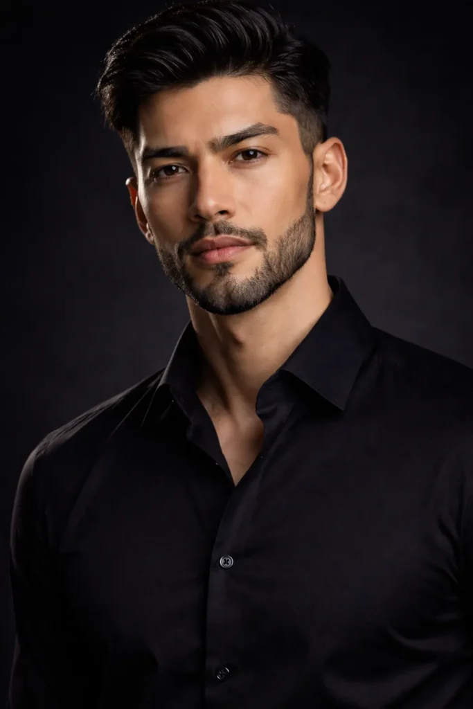 Angular Beard + Defined Neckline