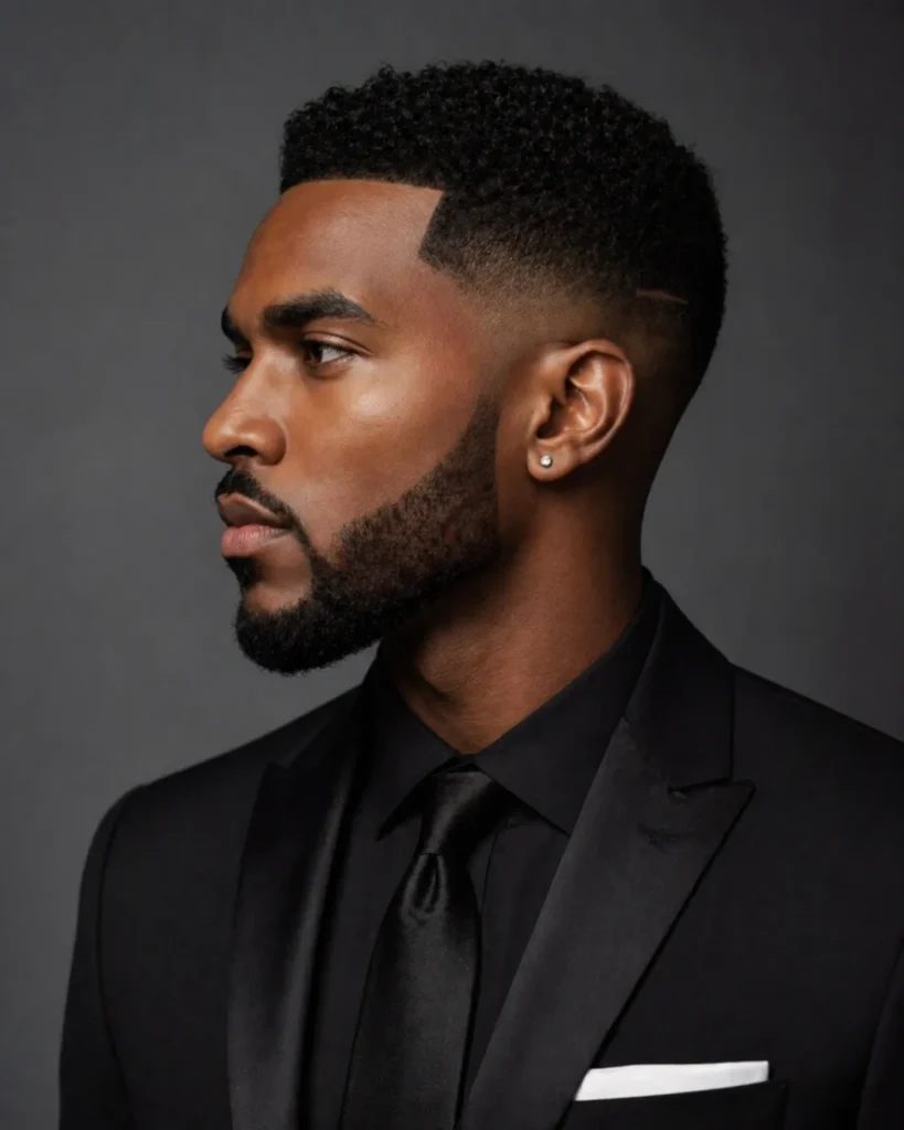 Angular Disconnected Fade with Defined Beard