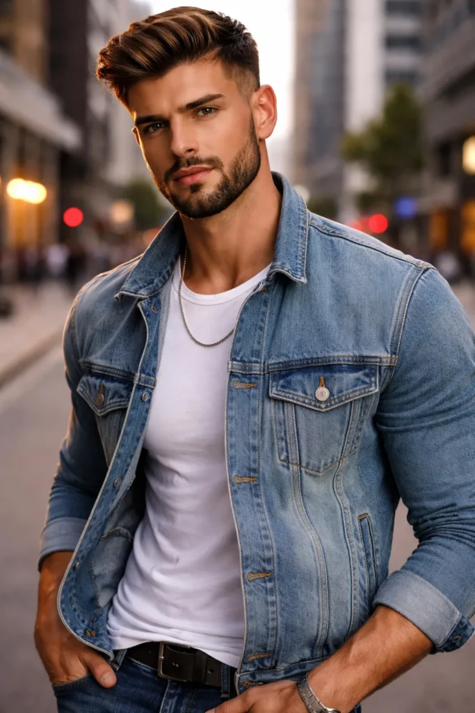 Auburn High Fade Textured Top