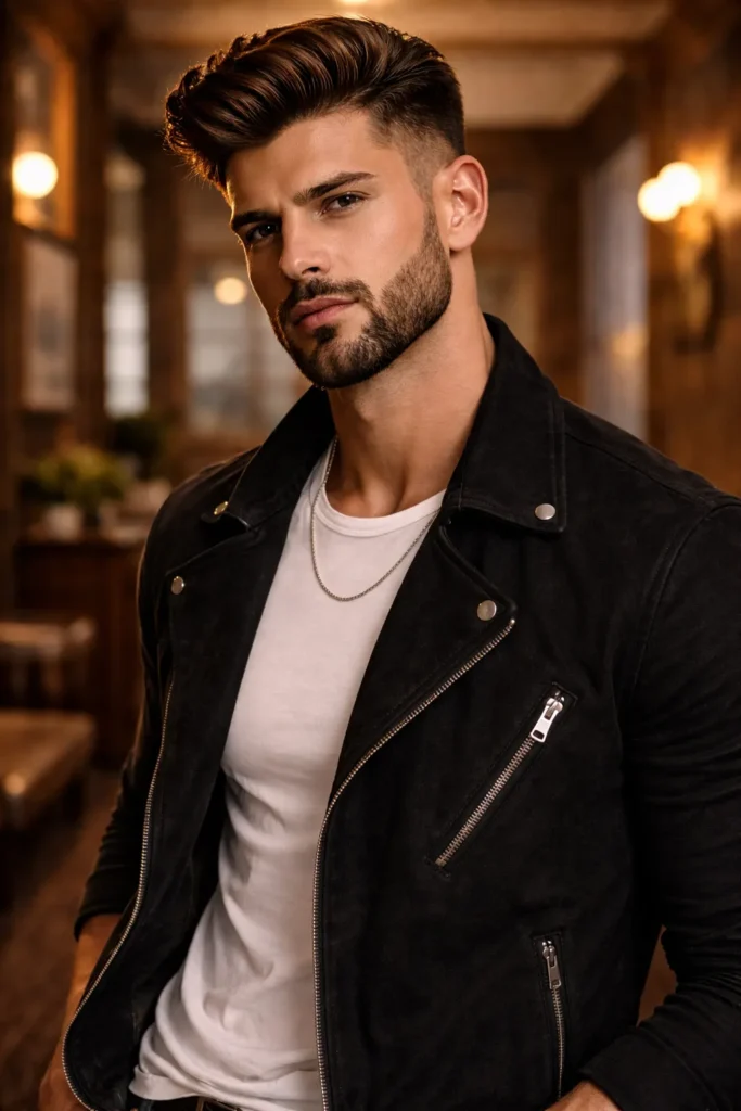 Auburn Tapered Pompadour