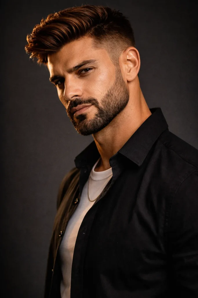 Auburn Textured Comb Over