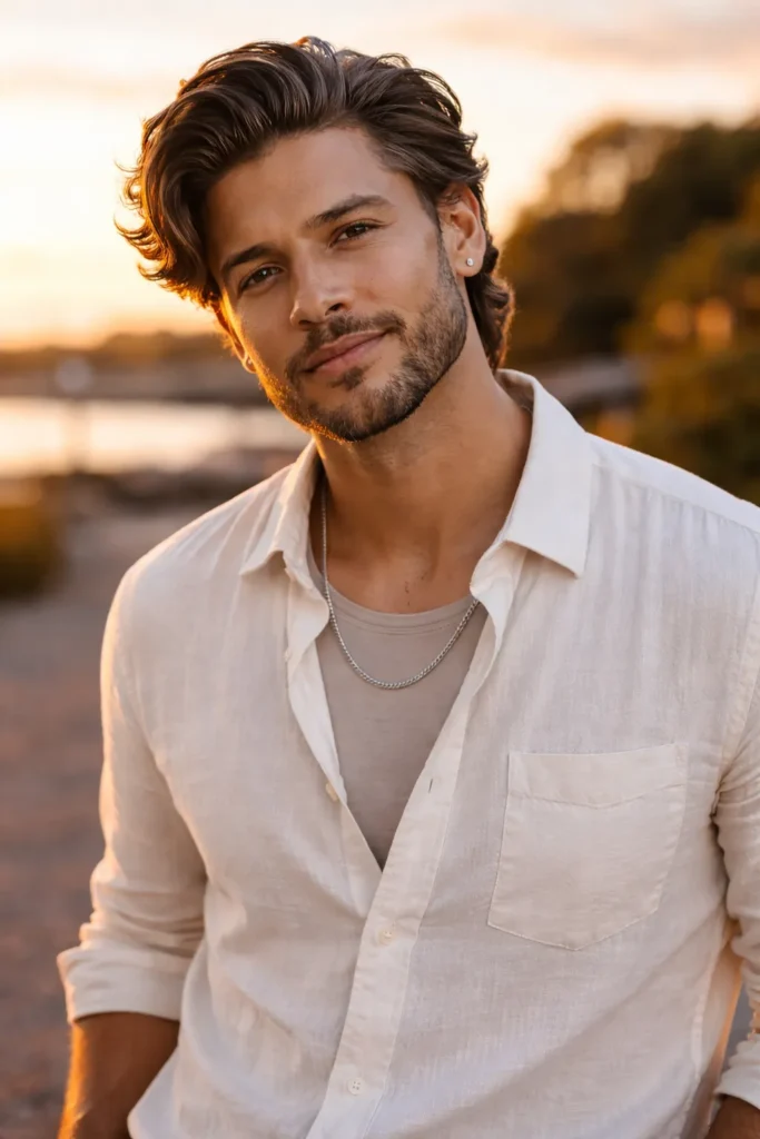 Back Flow Feathered Style