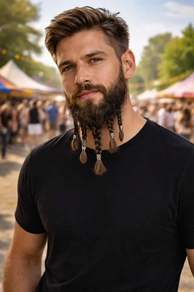 Beaded Beard Braids