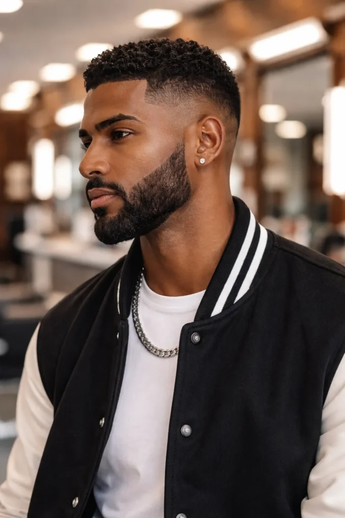  Beard Fade with Line-Up Precision