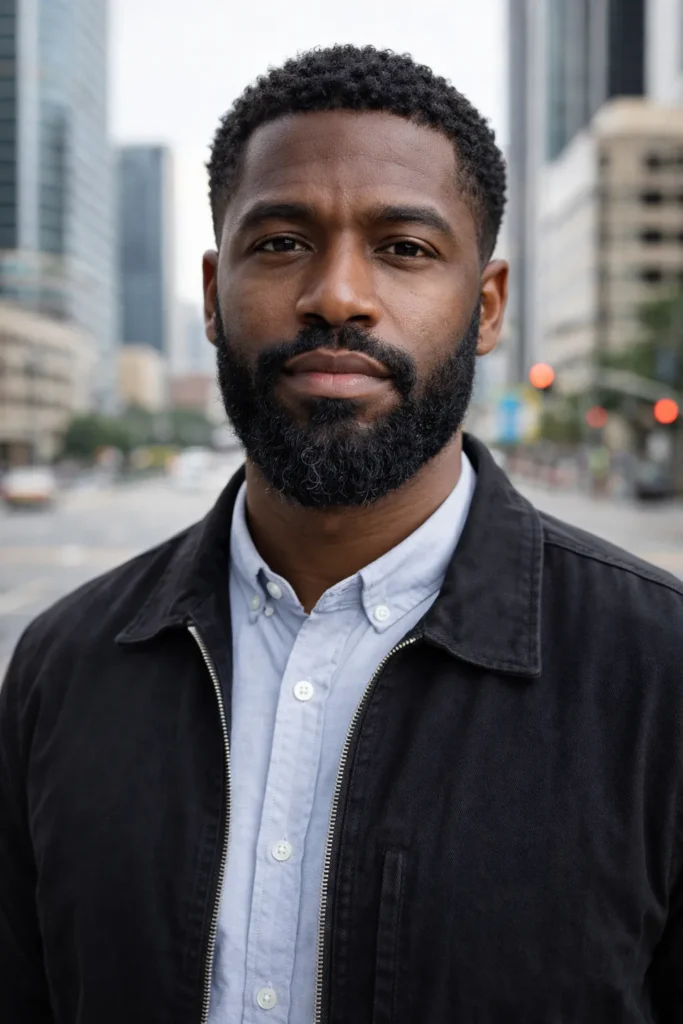 Beard With Subtle Asymmetry