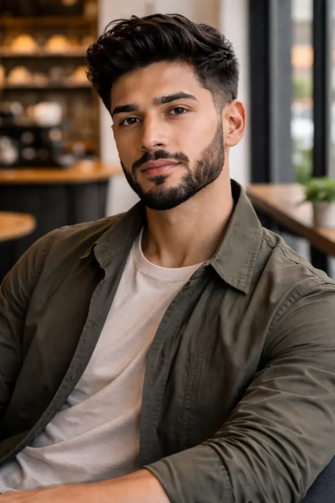 Beard with Cheek Fade and Volume at the Bottom