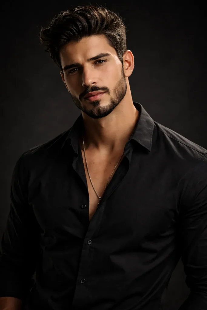 Beard with Sharp Jawline Finish